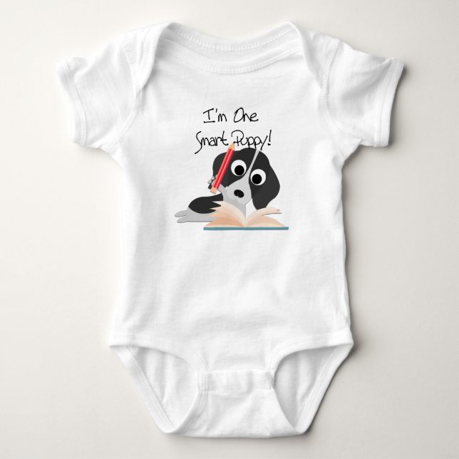 T-shirt Um Smart Puppy (Frente)