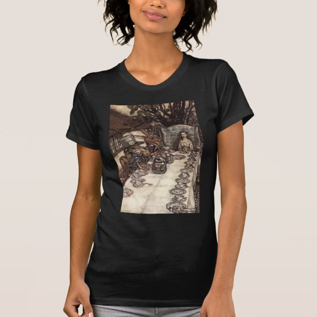 T-shirt Um tea party louco (Frente)