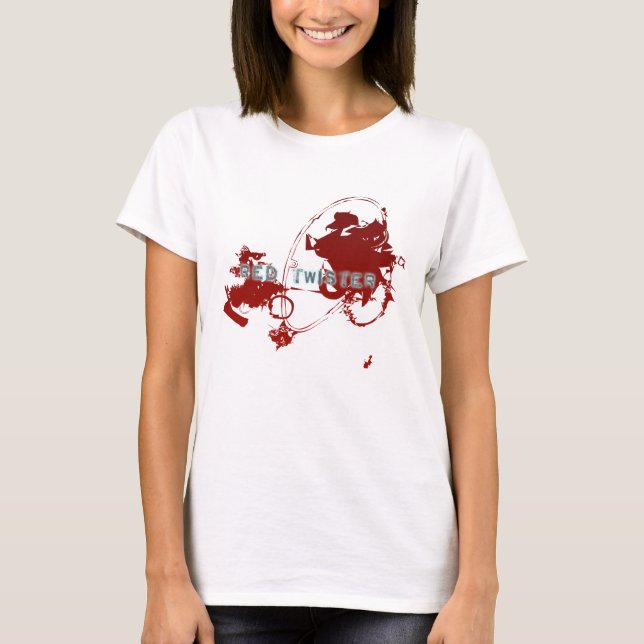 T-shirt Um tornado vermelho do Anime (Frente)