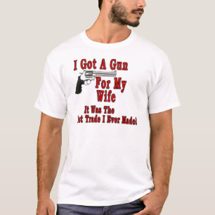 T-shirt Uma arma para minha esposa
