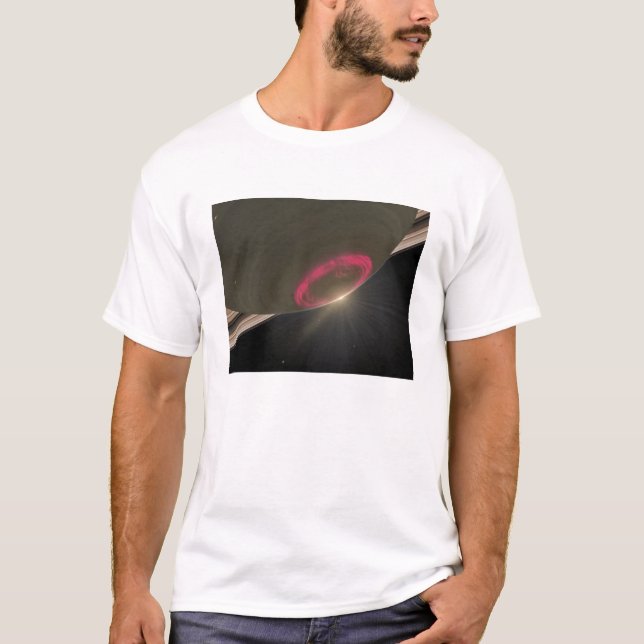 T-shirt Uma aurora vermelha-cereja (Frente)