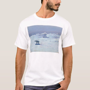 T-shirt Uma caça do urso polar na noite enluarada, 1899