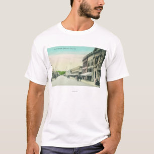 T-shirt Uma cidade de SceneRedwood da rua, CA
