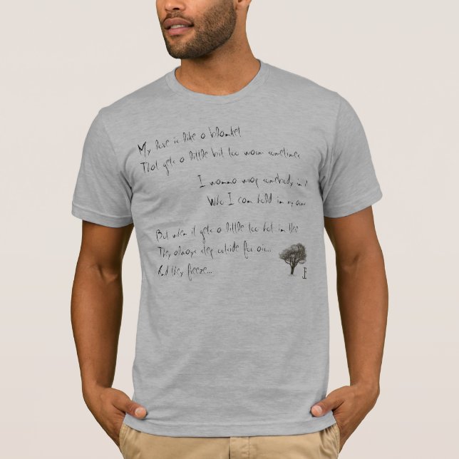 T-shirt Uma desculpa congelada (Frente)