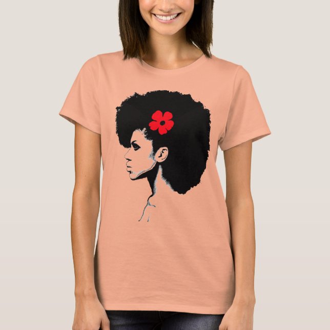 T-shirt Uma Flor Vermelha (Frente)
