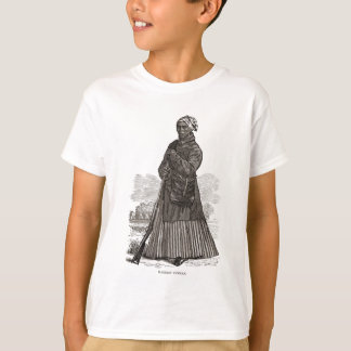 T-shirt Uma imagem do woodcut de Harriet Tubman, antes de