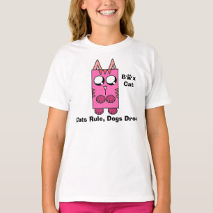 T-shirt Uma marca do gato da caixa - os gatos ordenam,