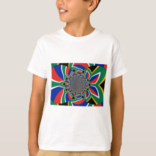 T-shirt Uma Nação Arco-Íris: Vibrante design da África do 
