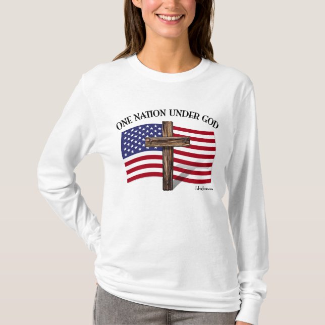T-shirt Uma nação sob o deus (Frente)