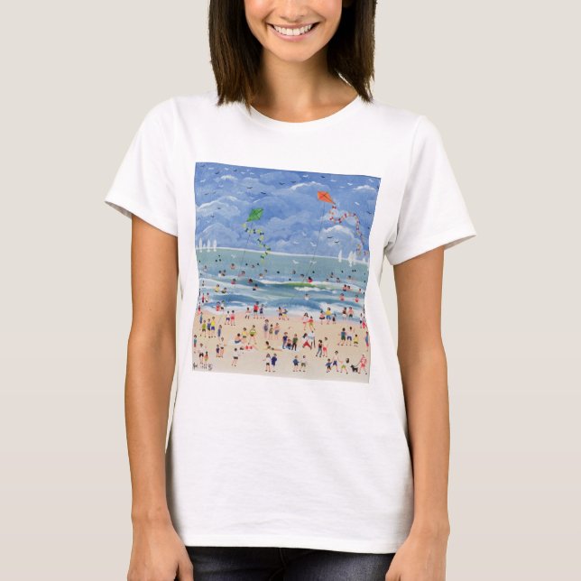 T-shirt Uma praia Cornish (Frente)