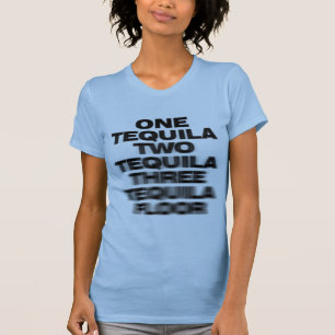 T-shirt Uma Tequila, Duas Tequila, Três Tequila, Chão