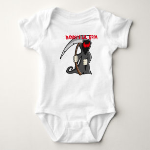 T-shirt uma veste dos bebês com um Ceifador do lil