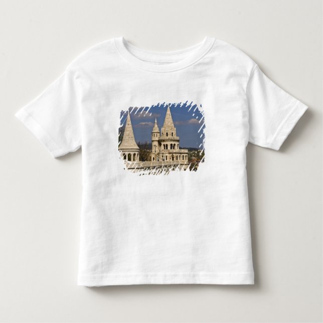 T-shirt Uma vista de Budapeste de Castle Hill. (Frente)