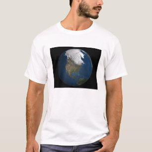 T-shirt Uma vista global sobre America do Norte