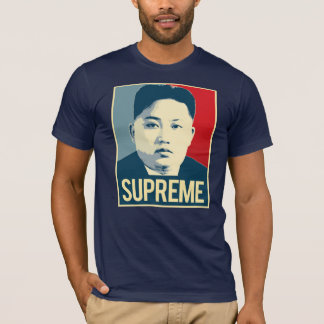T-shirt Un de Kim Jong - supremo - poster da propaganda -