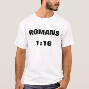 T-shirt unashamed do 1:16 dos romanos