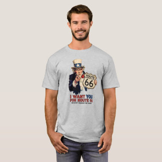 T-shirt Uncle Sam Eu Quero Você Para a Rota 66