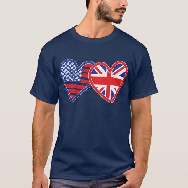 T-shirt União Jack/EUA (Frente)