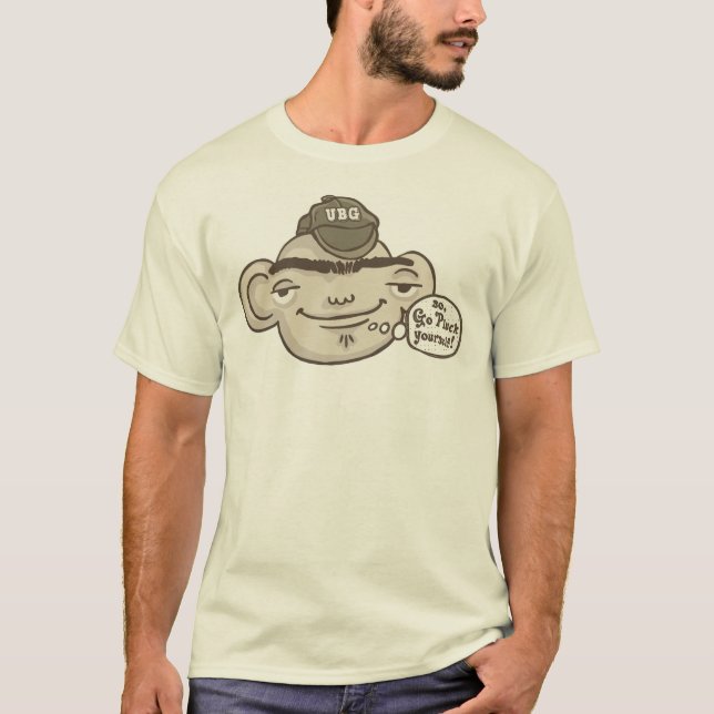 T-shirt Unibrowed e orgulhoso (Frente)