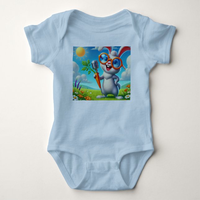 T-Shirt único e fatos para bebês (Frente)