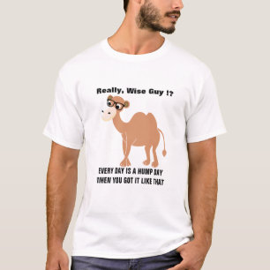 T-Shirt Único Hump Day Memes Quarta-feira Engraç