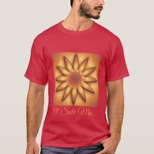 T-shirt Único Mio de O. Textura geométrica abstrata do