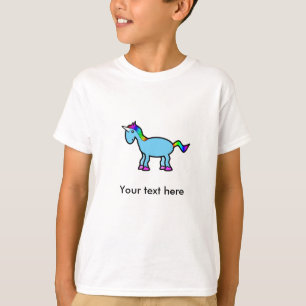 T-shirt Unicórnio azul