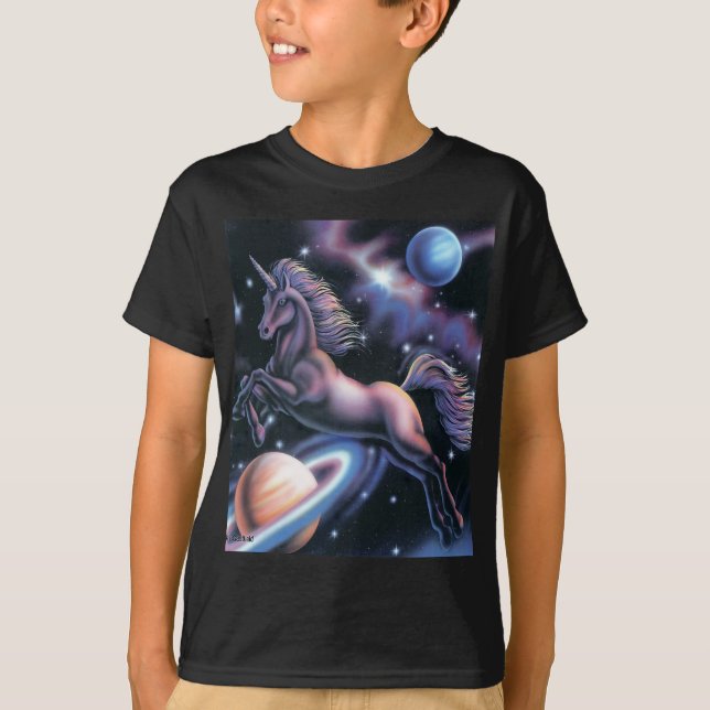 T-shirt Unicórnio celestial (Frente)