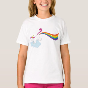 T-shirt Unicórnio do arco-íris de Rhiannon