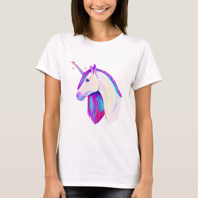 T-shirt Unicórnio em Cores (Frente)