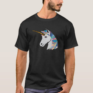 T-shirt unicórnio holográfico