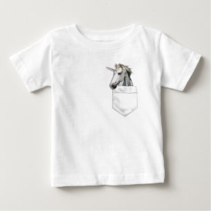 T-shirt Unicórnio no bolso