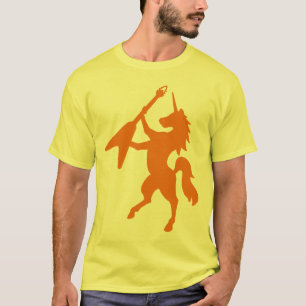 T-shirt Unicórnio que joga a guitarra