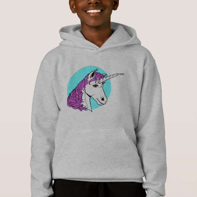 T-shirt Unicórnio roxo (Frente)