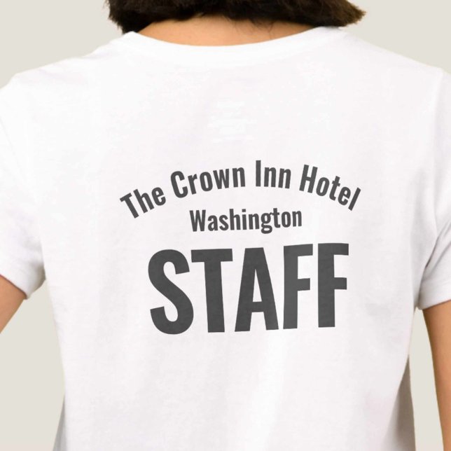 T-Shirt Uniforme de Funcionarios Hotel (Criador carregado)