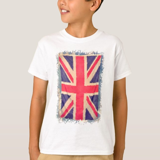 T-shirt Union JACK FLAG grunge (Frente)