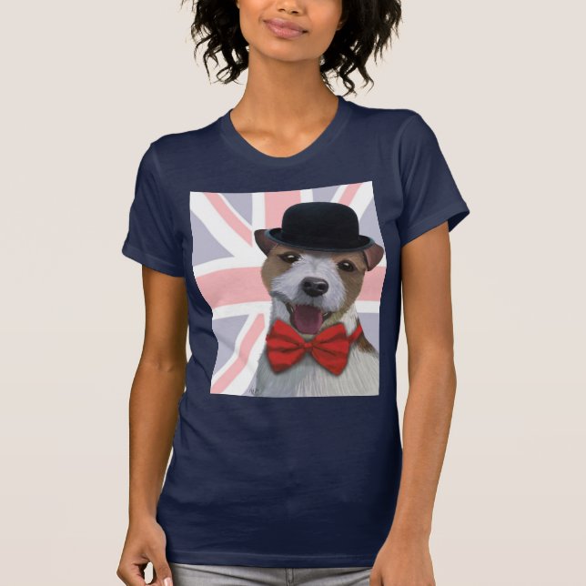 T-shirt Union Jack Russell (Frente)