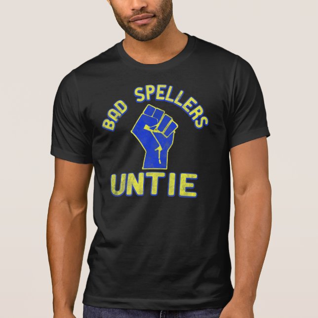 T-shirt Unir Ortografia Ruim! (Frente)