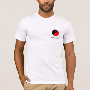 t-shirt unisex branco com símbolo do qui da TAI