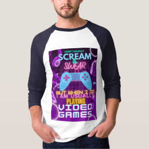 T-Shirt Unisex Camiseta de jogos para jogadores