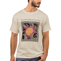 T-shirt Unisex com Flor Cactus Estonteante
