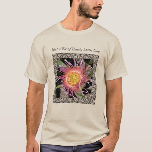 T-shirt Unisex com Flor Cactus Estonteante (Frente)