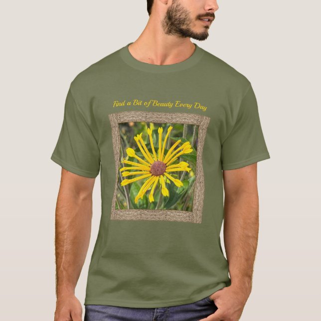 T-Shirt Unisex com Rudbeckia Amarela (Frente)