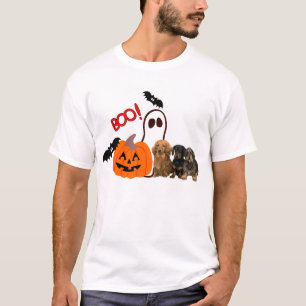 T-shirt unisex do Dia das Bruxas do Dachshund