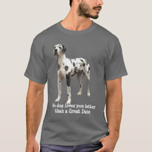 T-shirt unisex do Harlequin de great dane