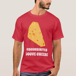 T-shirt unisex dos homens TDZ do queijo do amor de