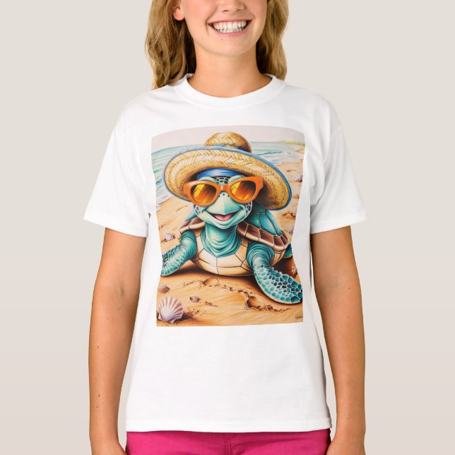 T-Shirt Unisex Feliz Tartaruga (Frente)