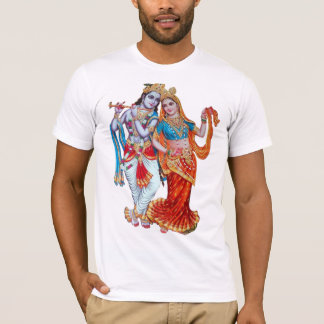 T-shirt unisex, Radha Krishna imprimida