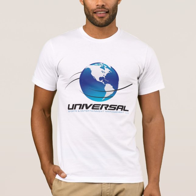 T-shirt universal do logotipo - branco (Frente)