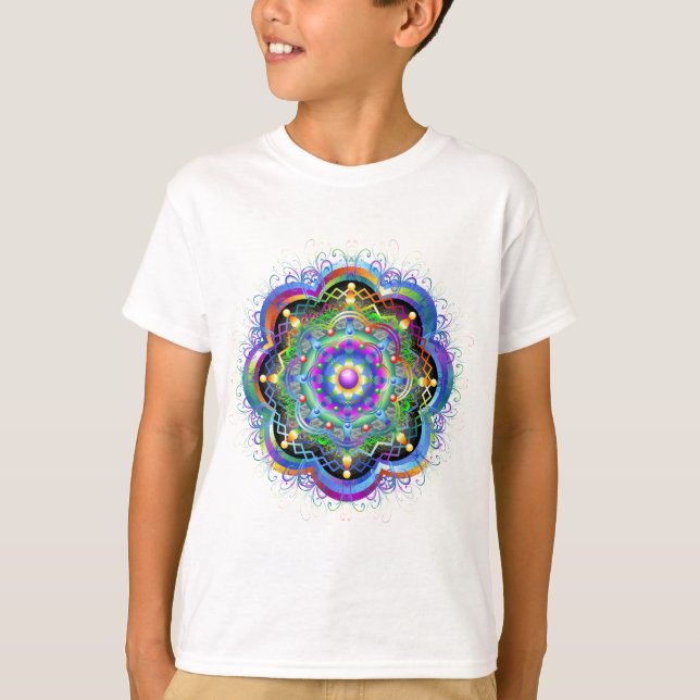 T-shirt Universo Mandala Psicodélico  (Frente)